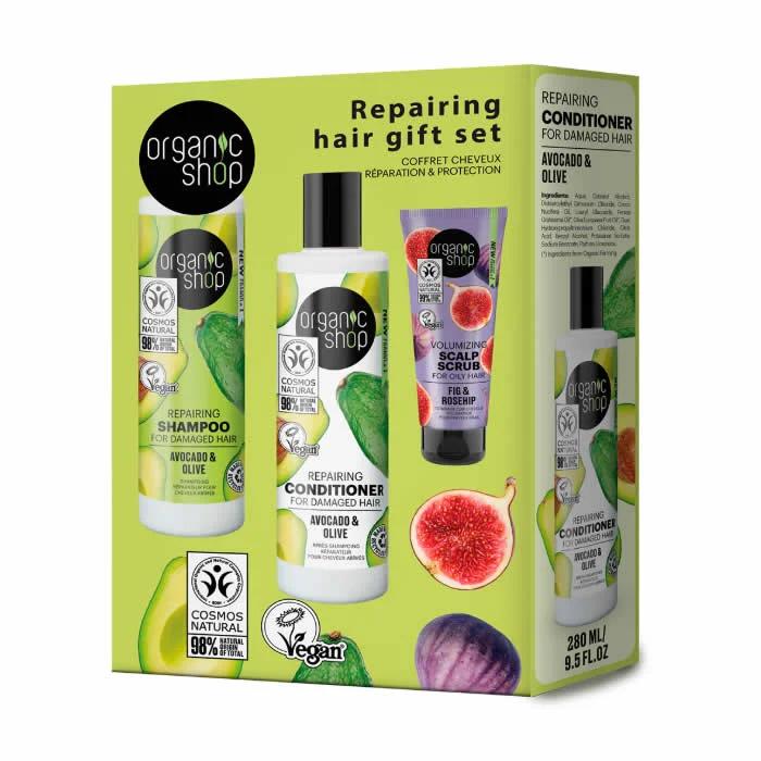 Organic Shop Repairing Hair Gift Set 3 Pieces
